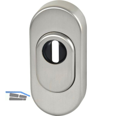 FSB Sicherheitsrosette 73 3249 oval PZ mit Kernziehschutz, Edelstahl matt