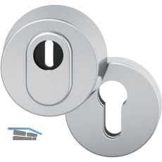 FSB Sicherheitsrosette 73 7393 rund, PZ, Edelstahl matt