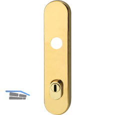 MARCHESI Sicherheits Langschild f�r Knopf PZ92, mK.-16 mm, Edst.-PVD