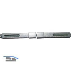 Dr�ckerstift geteilt, 120 mm, VK abgesetzt von 9 auf 8 mm, ungepr�ft, CrVI frei