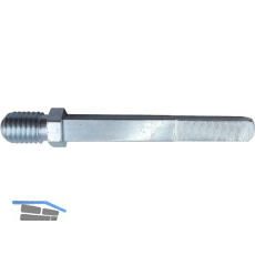 Wechselstift Nr. 4/3, M12, 150 mm, Achsialbohrung, VK: 8,5/8, blau verzinkt