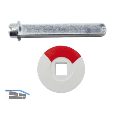 Not�ffner f. WC-Langschilder u. Rosetten mit Sichtschlitz, Stahl verzinkt