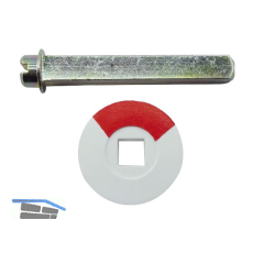 Not�ffner f. WC-Langschilder u. Rosetten mit Sichtschlitz,Stahl gelb passiviert