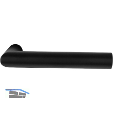 Dr�ckerlochteil GEHRUNG - ohne Rosette, VK 8 mm, Edelstahl schwarz