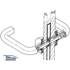 Dr�ckerstift geteilt 72.3 R - VK 9 mm, 19, 1-29 x 39, 1-49 mm, Stahl verzinkt