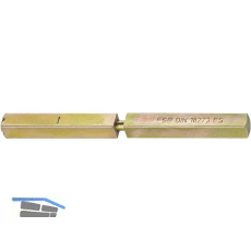 FSB Spezialstift 05 0125 geteilt, LI 55,5 x LA 60,5 mm, VK 9 mm, gelb verzinkt