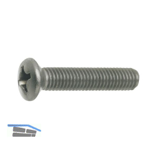 Stabilschraube M 4 x 42, Linsensenkkopf, Stahl verzinkt