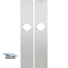 Unterlagsplatten f�r Rosettenbeschlag universal, 326x62x1,5 mm, Edelstahl