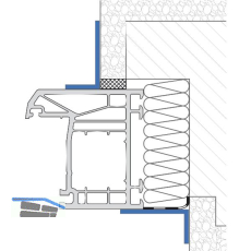Winkelprofil 100x100mm rund PVC f�r Anschlussfuge und Eckverbindung, wei�
