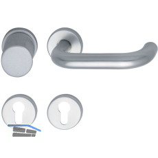 Wechselgarnitur 1754/D6K - auf Rosette PZ, VK 8,5, TS wahlweise, silber