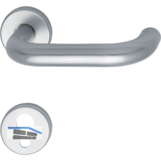 FH-Dr�ckergarnitur GEOS 1754/D6K auf Rosette PZ,TS wahlweise,VK 8,5,silber elox.