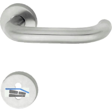 Objekt - Dr�ckergarnitur GEOS 1754/D6K - auf Rosette BB, TS wahlweise,Edelstahl