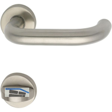 Objekt - Dr�ckergarnitur GEOS 1754/D6K - auf Rosette WC, TS wahlweise,Edelstahl