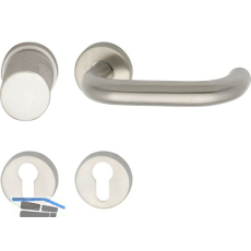 FH-Wechselgarnitur GEOS 1754/D6K FH-auf Rosette PZ, VK 8,5, Edelstahl