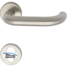 FH-Dr�ckergarnitur GEOS 1754/D6K auf Rosette PZ,TS wahlweise,VK 9, Edelstahl