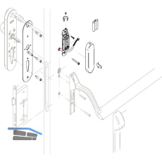 SALTO Panikstangenkit XS4 One KPB40, f�r Panikstange BKS oder ECO Edelstahl