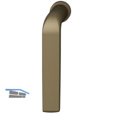 FSB Fenster-Steckgriff 34 1267 minimalistisch, Aluminium mittelbronzefarbig