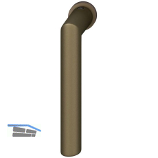FSB Fenster-Steckgriff 34 1076 minimalistisch, Aluminium mittelbronzefarbig