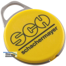 SALTO RFID-Schl�sselanh�nger LOXX s slim MIFARE DESFire EV3 8 kB gelb SCH-Logo
