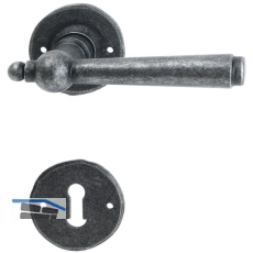 HALC� Dr�ckergarnitur FULP - auf Rosette BB, TS-50, schwarz passiviert