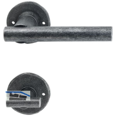 HALC� Dr�ckergarnitur IMST - auf Rosette WC, TS-50, schwarz passiviert