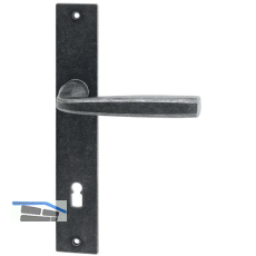 HALC� Dr�ckergarnitur HALL - auf Schild BB 90, TS-50, schwarz passiviert