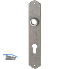 HALC� Langschild GR�DEN - PZ 88, Eisen thermopatiniert