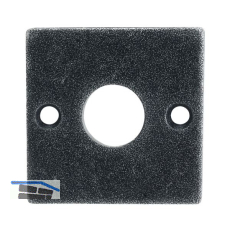 HALC� Rosette HALL & S�LL - WC, 52 x 52 mm, verzinkt schwarz passiviert