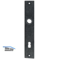 HALC� Langschild FULP, HALL, IMST & S�LL, BB 90, Eisen schwarz passiviert