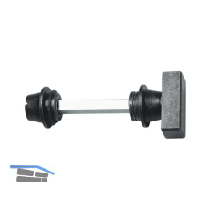 HALC� WC Sperrgarnitur HALL & S�LL - mit Not�ffner, schwarz passiviert