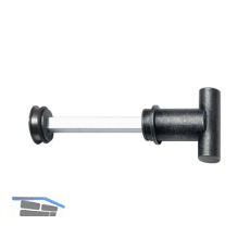 HALC� WC Sperrgarnitur FULP & IMST - mit Not�ffner, schwarz passiviert