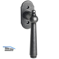 HALC� Fenstergriff FULP - sichtbar geschraubt, 7x40 mm, Eisen verzinkt