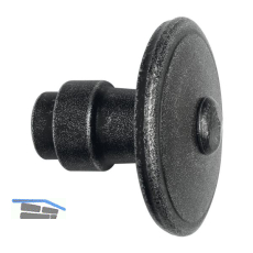 HALC� Knopfdr�ckerlochteil FULP & IMST - rund fix �60, schwarz passiviert