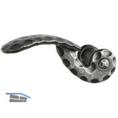 HALC� Dr�ckerlochteil SILL - links, verzinkt schwarz passiviert