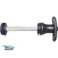 HALC� WC Sperrgarnitur STUBAI - mit Not�ffner, schwarz hell passiviert