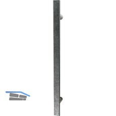 HALC� Sto�griff flach - L=1200mm, LA=1030 , verzinkt schwarz passiviert