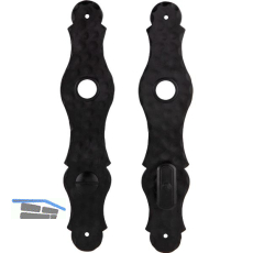 HALC� Langschild SILL - WC 90, Stahl schwarz lackiert