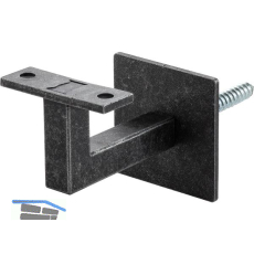 Handlauftr�ger mit Schraubbefestigung,Wandabstand 78 mm,Stahl schwarz passiviert