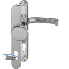 Wechselgarnitur LIVERPOOL - Schmalschild Knop PZ, wahlweise, Edelstahl-Effekt