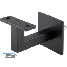 Handlauftr�ger mit Schraubbefestigung,Wandabstand 78 mm,schwarz lackiert RAL9005