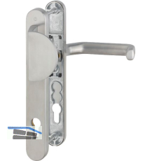 Wechselgarnitur LIVERPOOL - Schmalschild Griffplatte PZ, Edelstahl