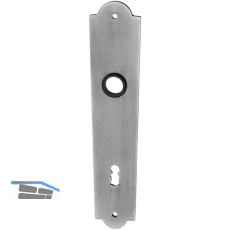 SCH�SSWENDER Langschild SIEGFRIED - BB 90, Stahl schwarz passiviert