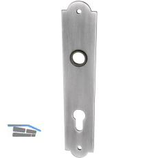 SCH�SSWENDER Langschild SIEGFRIED - PZ 88, Stahl schwarz passiviert