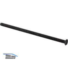 Senkschraube M6 x 140 mm, Eisen verzinkt schwarz passiviert