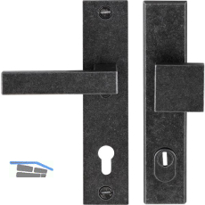 Sicherheits-Wechselgarnitur STUMM PZ92, links, verzinkt schwarz passiviert