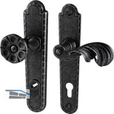 Sicherheits-Wechselgarnitur TUX PZ92, rechts, verzinkt schwarz passiviert