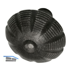 HALC� Knopfdr�ckerlochteil rund drehbar � 56, schwarz passiviert