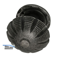 HALC� T�rknopf fest vernietet in Zierrosette rund, verzinkt schwarz passiviert