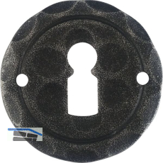 HALC� Schl�sselrosette SILL - BB, � 50 mm, verzinkt schwarz passiviert