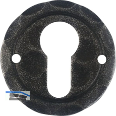 HALC� Zylinderrosette SILL - PZ, � 50 mm, verzinkt schwarz passiviert